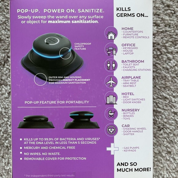 NEW HoMedics UV-Clean Portable Sanitizer Wand - Picture 3 of 6